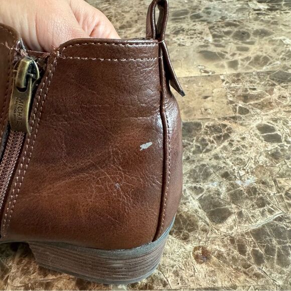 Michael By Michael Shannon Bootie Boots Sz 8 Brown​ - Picture 8 of 12